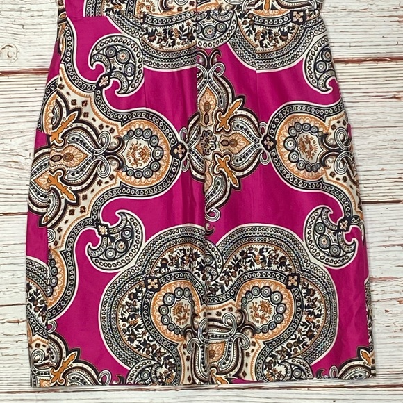 Anthropologie Moulinette Soeurs Geidi Pink Print Sheath Dress Sz 4 - Picture 12 of 16